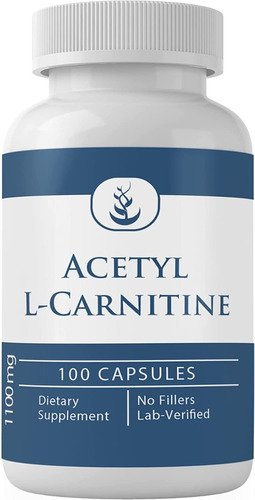 L-carnitina 100 Caps 1100 Mg - Unidad a $1699