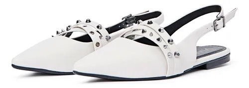 Zapatos Mule De Mujer Viamo Abbie Hueso