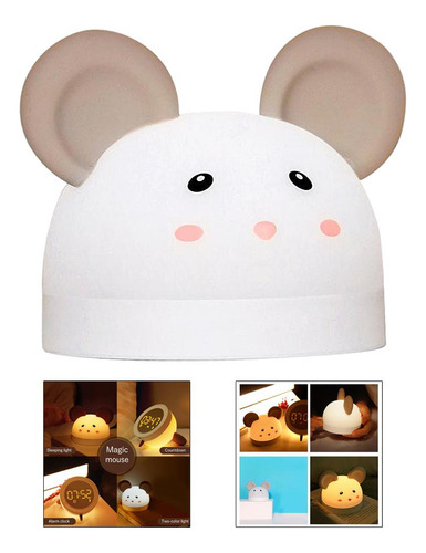 Led Niños Despertador Digital De Dibujos Animados Linda Usb