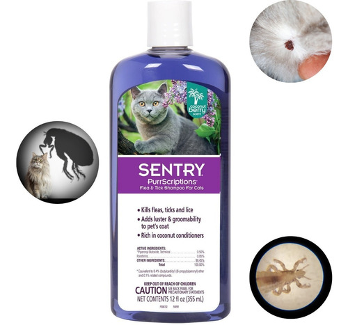 Sentry- Champú Para Pulgas Y Garrapatas Para Gatos. Y A 