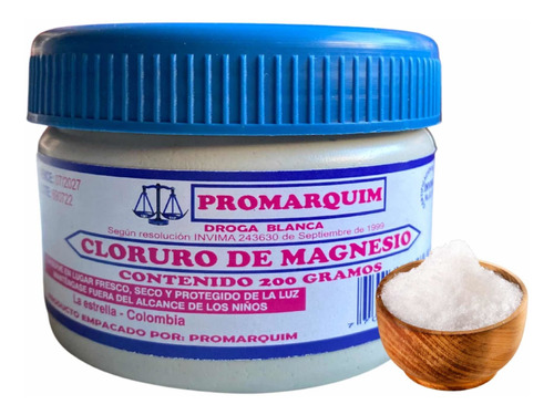 Cloruro De Magnesio En Polvo 200g - g a $90