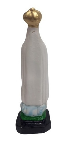 Linda Imagem Nossa Senhora De Fatima Em Gesso Com 20cm - Zp7