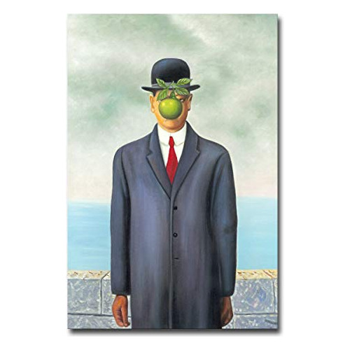 Réplica De Pintura Al Óleo De René Magritte  El Hijo...