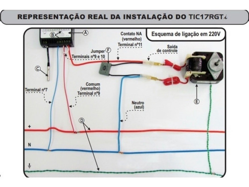 Kit 12 Termostato Tic17-rgti C/sensor Full Gauge