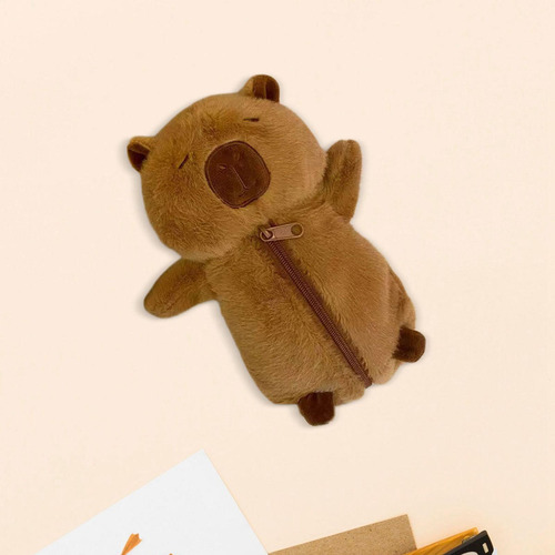 Estuche Para Bolígrafos De Peluche De Capibara, Bolsa Para