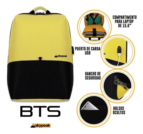 Backpack Skypeak Sistema Antirrobo 15 6 Pulgadas Bts 115yl