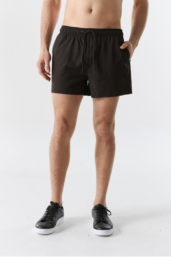 Short De Baño De Nylon Liso Hombre Prototype Confort