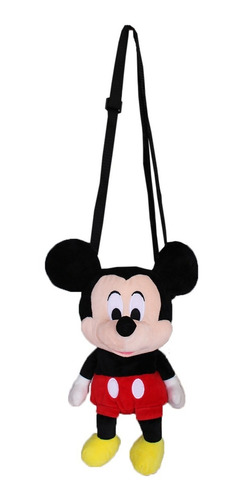 Bolsa Pelúcia Mickey Minnie 22 Cm Disney Dia Das Crianças