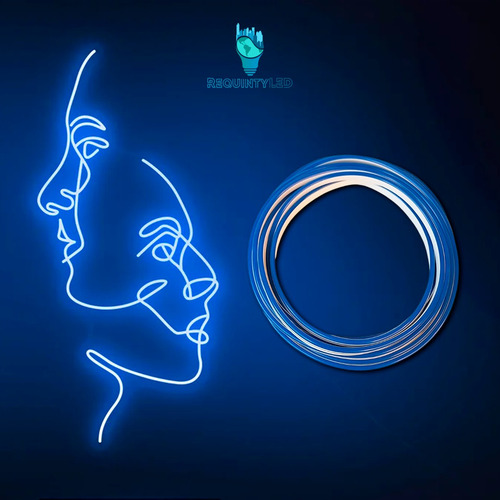Mangueira Neon 12v 1° Geração 5 Metros Silicone Azul Royal
