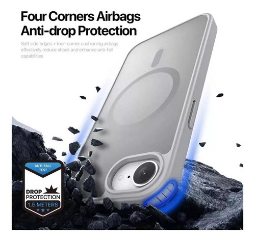 Capa Minimalista E Duradoura Anticaídas Para iPhone 16e New