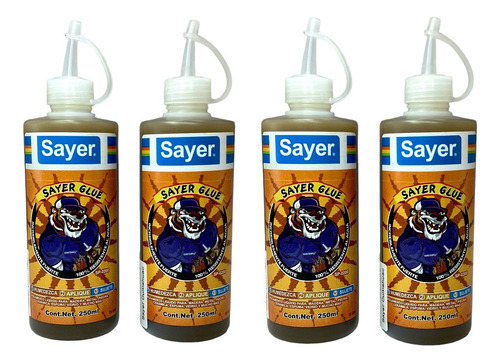 Sayer Glue Pegamento Liquido Resistente 100% Al Agua 4 Pzas