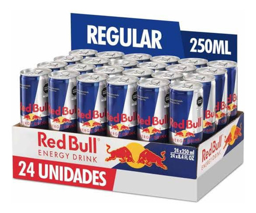 Caja Red Bull Con 24 Latas De 250 Ml