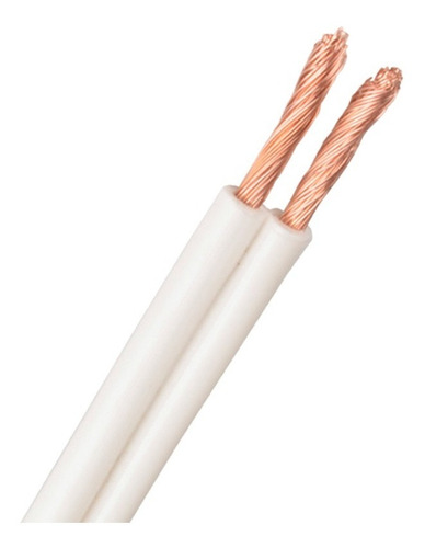 Imagen 3 de 6 de 100mts. Cable Pot Duplex Cal. 14 Blanco Iusa 100% Cobre