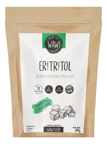 Eritritol Puro X250gr Wawfood! Sin Tacc Keto 0%azucar 0%kcal