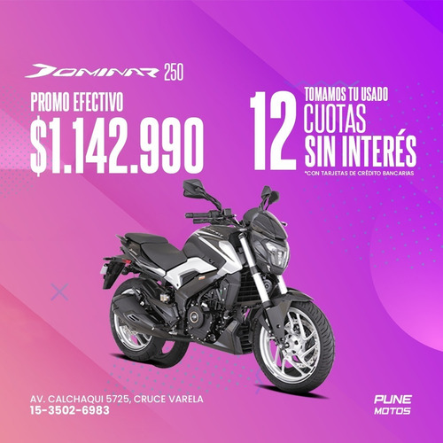 Imagen 2 de 18 de New! Bajaj Dominar 250cc 0km 2022 12 Sin Interés Pune Motos