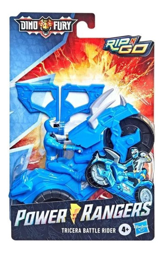 Figura Blue Ranger Power Ranger Tricera Battle Rider Dino Fu