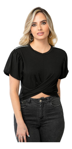 Blusa De Mujer Elegante Lindo Diseño En Hombros Moda Actual