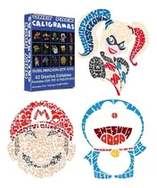 Comprar Pack Vectores Caligramas Cultura Pop Películas Comic Animes