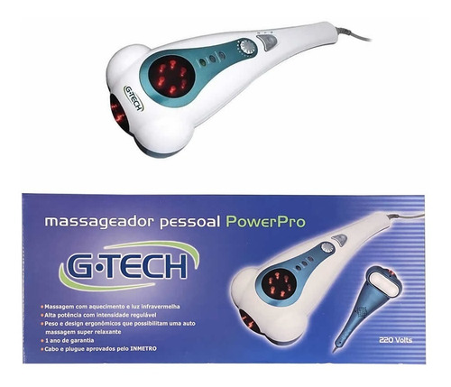Imagem 2 de 4 de Massageador Corporal Elétrico Power Pro G-tech Com N Fiscal