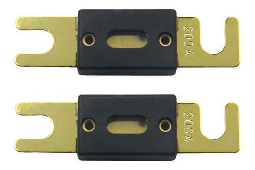 Zookoto 2 Pcs Anl Fuses 200amp Gold Plated Fuse