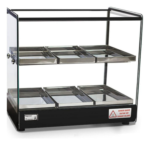 Estufa Quadrada Dupla Salgado 6 Bandejas Vapor Evr Titã