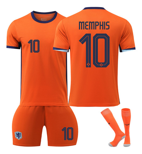 2024 Netherlands Euro Cup Soccer Uniforms No. 4 No. 10 No. 1