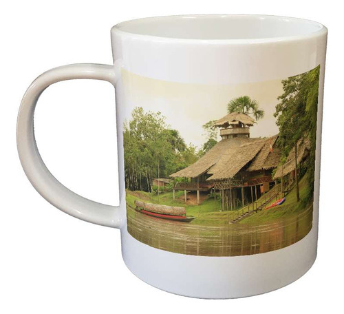 Taza Plastico Jungla Amazonas Cabaña Naturaleza M4