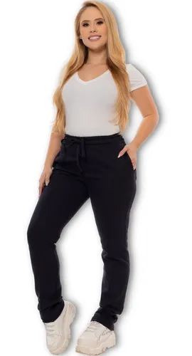 Calça moletom alfaiataria feminina sales