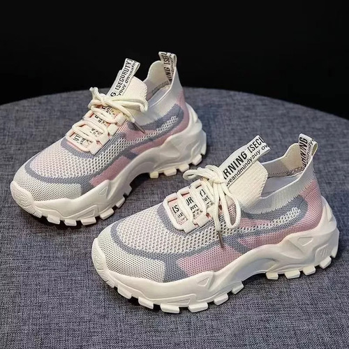 Zapatillas De Tenis Transpirables Color Block Para Mujer