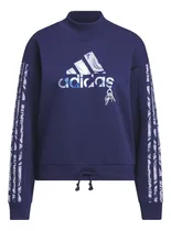 Comprar Moletom adidas Luxe Marinho Feminino Original