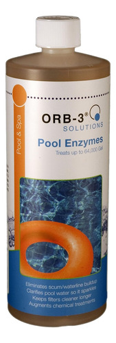 Orb-3 F839-000-1q Botella De Enzimas De Piscina, 1 Cuarto De