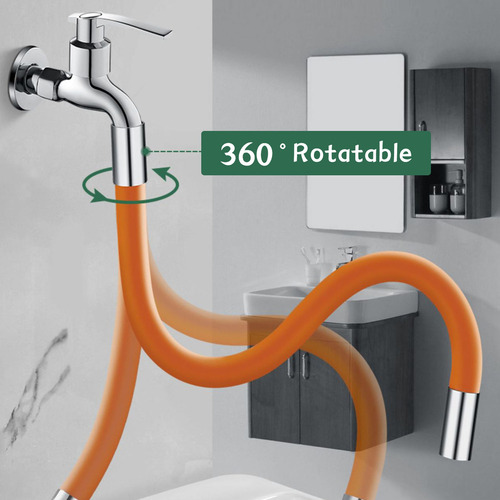 Manguera De Extensión Para Rociador De Grifo De 360° Con Jun