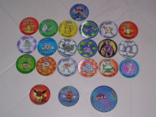 22 Tazos Pokémon. Año 2000 (3d Y Comunes)