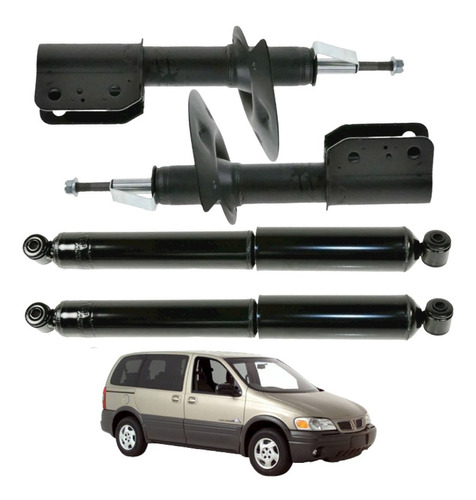 Kit Amortiguadores Pontiac Montana 1999 - 2005 Alta Calidad