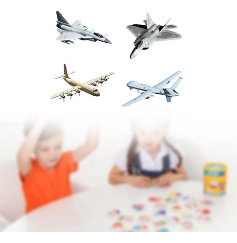 4x Modelos De Aviones De Diy Avión De Cumpleaños