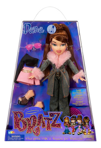 Bratz Original Fashion Doll Dana Series 3 Con 2 Trajes Y Pós