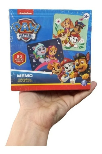 Imagen 2 de 4 de Paw Patrol Juego De Memoria 24 Tarjetones Memotest 1611 Educ