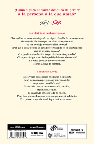 Después de ti: La continuación de Yo Antes de Ti, de Jojo Moyes. Serie Yo antes de ti, vol. 2.0. Editorial Debolsillo, tapa blanda, edición 1 en español, 2024