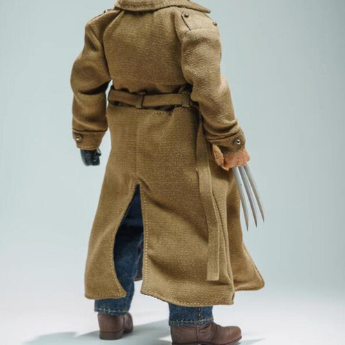 1/12 Action Figure Roupas Traje Roupa Corta-vento Marrom