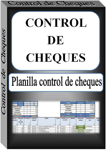 Planilla Excel Para Control De Cheques Porpios Y 3ros