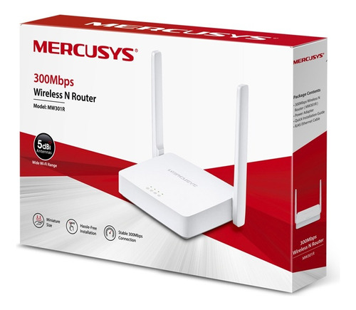 Router Inalambrico Mercusys Mw301r 2 Antenas 300mbps
