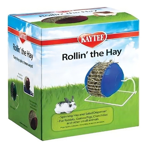 Dispensador Rollin De Rueda Para Heno Conejo Cuyo Mascota