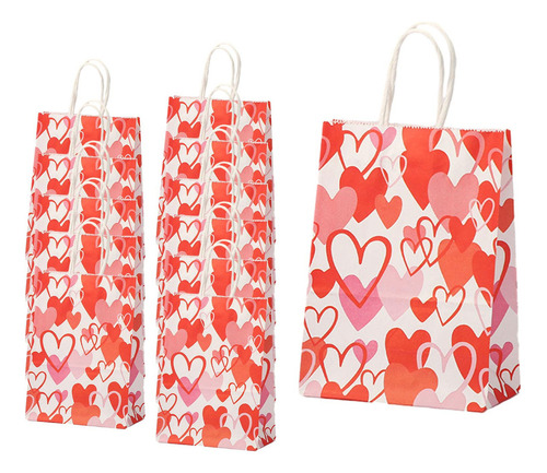 12 Bolsas De Regalo Para El Día De San Valentín, Tarjetas, C