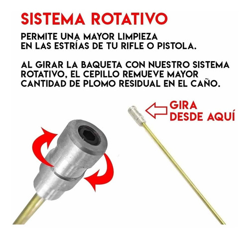 Baqueta De Bronce Multicalibre Swat Rifles Pistolas
