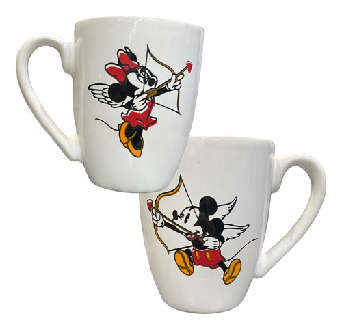 Combo Tazas Parejita Mickey Y Minnie Cupido | Mickey Mouse