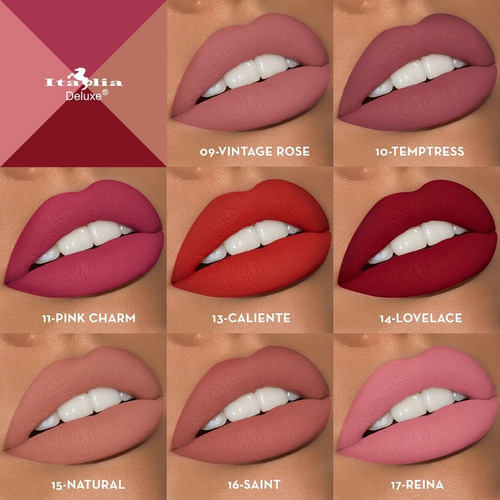 Labial Italia Mousse Matte Individual Acabado Mate Color 10 10 Temptress