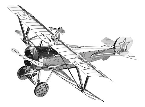 Puzzle 3d De Metal - Biplano Francés Nieuport 17