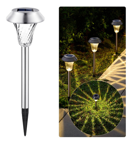 Brightown Luz Solar Para Camino Exterior 8 Led Paisaje Super