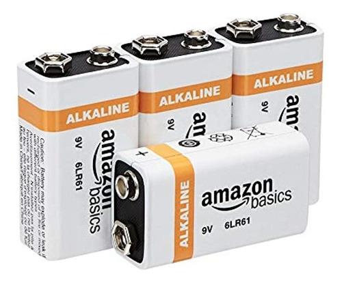 Amazonbasics - Pilas Alcalinas (9 V, 4 Unidades)