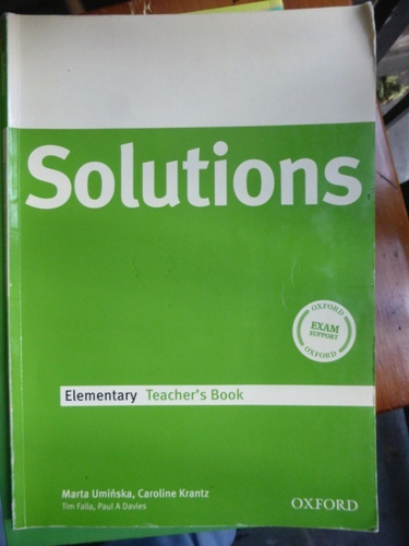 Solutions Elementary  Teacher's Book - Uminska - Krantz - Ox